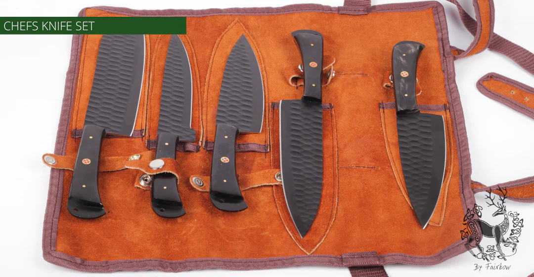 LUXURIOUS KITCHEN KNIFE SET OF 5 CHEFS DREAM - Image 4