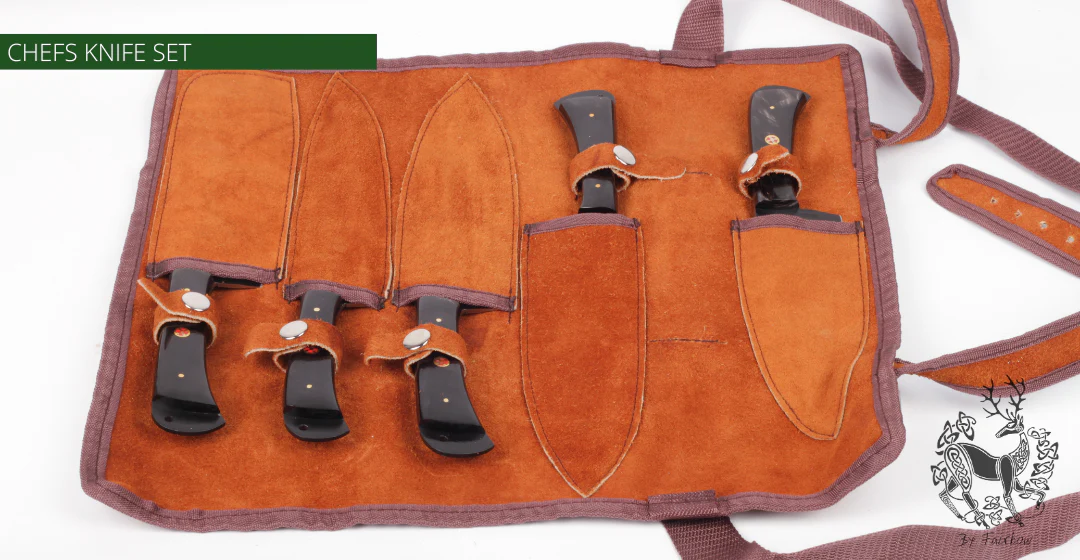 LUXURIOUS KITCHEN KNIFE SET OF 5 CHEFS DREAM - Image 5