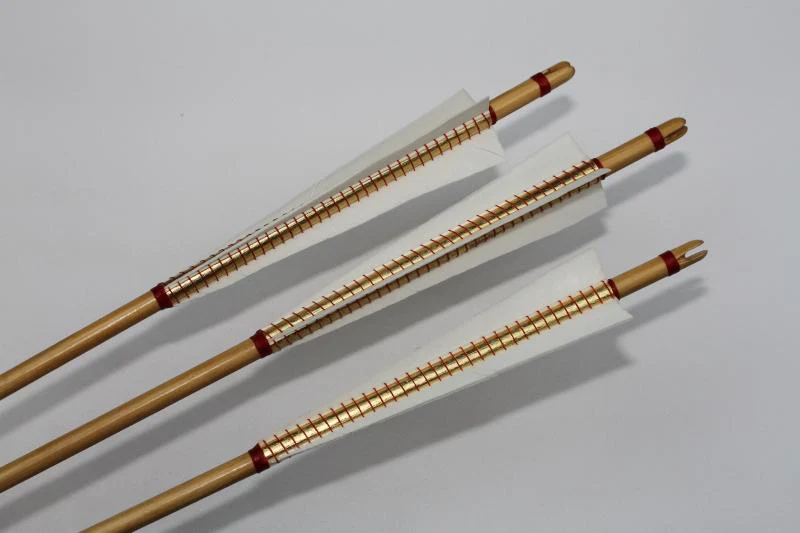 MEDIEVAL ARROW WOODEN SHAFT SELF NOCKED FULLY WHIPPED SET OF 6 ARROWS - Image 5