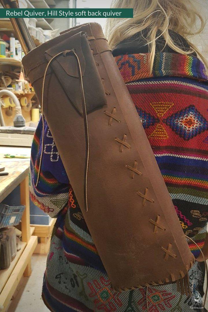 REBEL BACK QUIVER CLASSIC HILL STYLE SOFT LEATHER QUIVER - Image 11