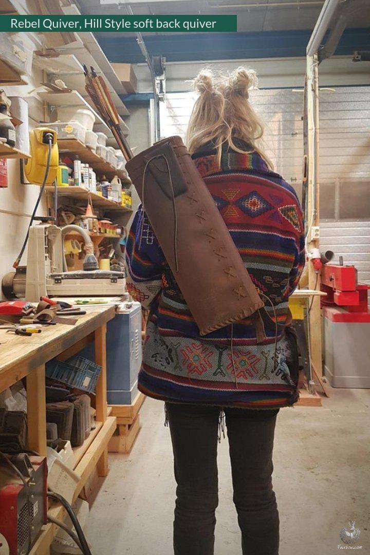 REBEL BACK QUIVER CLASSIC HILL STYLE SOFT LEATHER QUIVER - Image 12