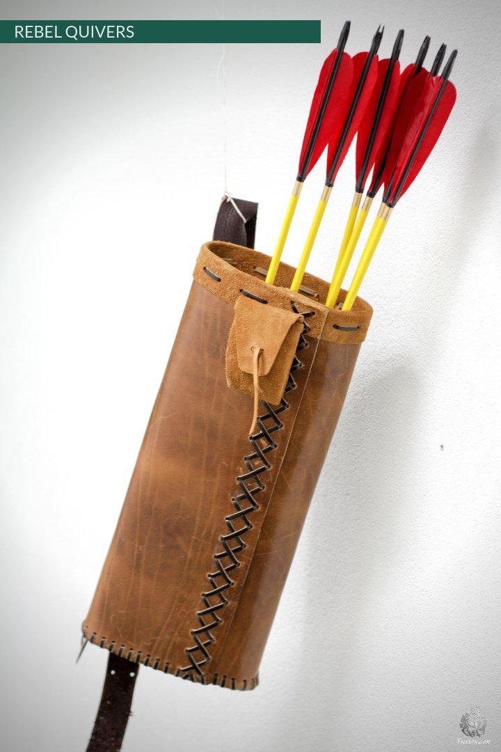 REBEL BACK QUIVER CLASSIC HILL STYLE SOFT LEATHER QUIVER - Image 13