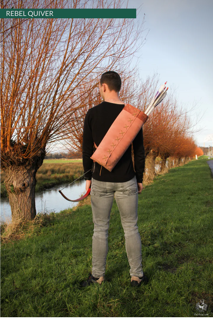REBEL BACK QUIVER CLASSIC HILL STYLE SOFT LEATHER QUIVER - Image 19