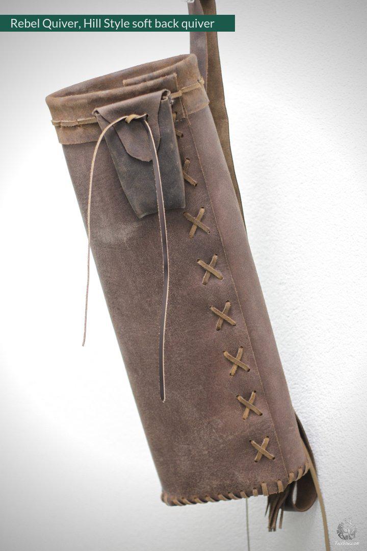REBEL BACK QUIVER CLASSIC HILL STYLE SOFT LEATHER QUIVER - Image 7