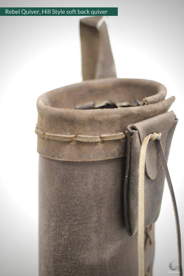 REBEL BACK QUIVER CLASSIC HILL STYLE SOFT LEATHER QUIVER - Image 8