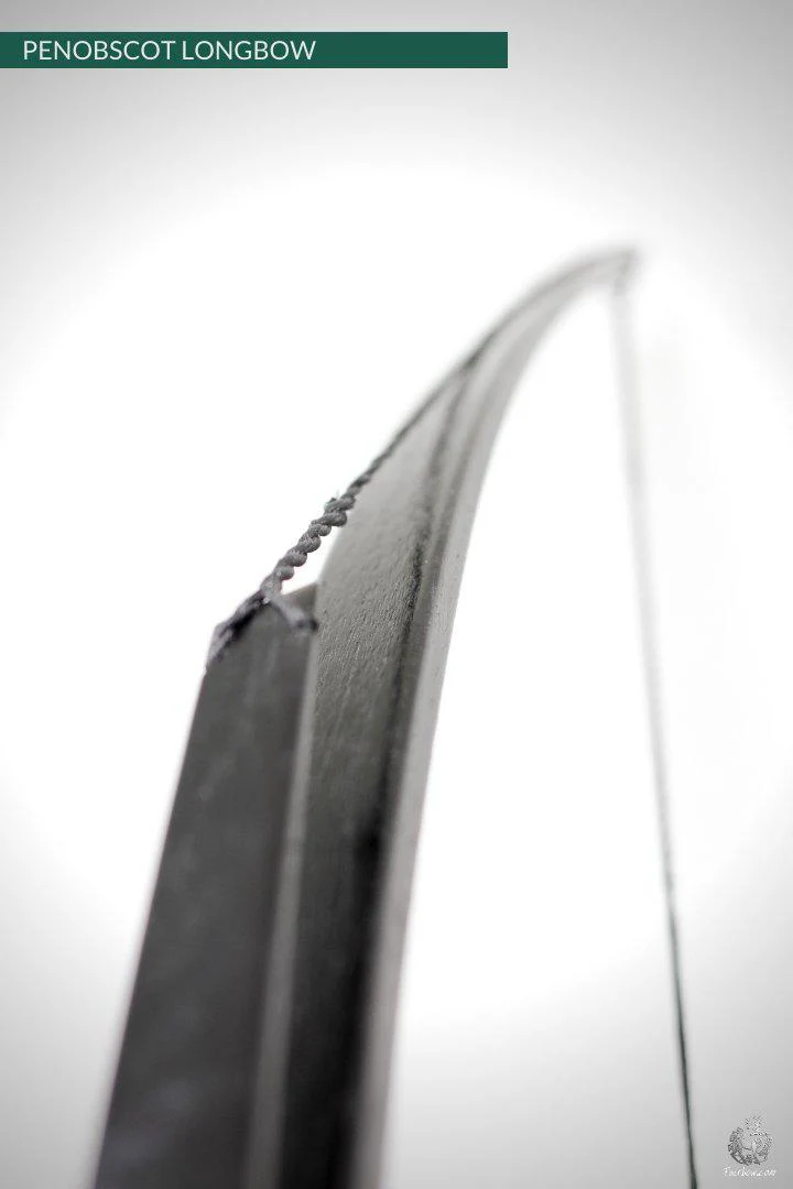 SELF HICKORY LONGBOW (AFB),   THE PENOBSCOT IN BLACK CUSTOM - Image 3