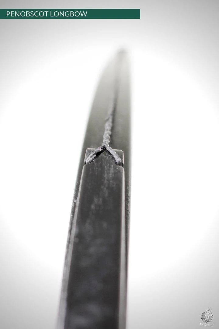 SELF HICKORY LONGBOW (AFB),   THE PENOBSCOT IN BLACK CUSTOM - Image 4