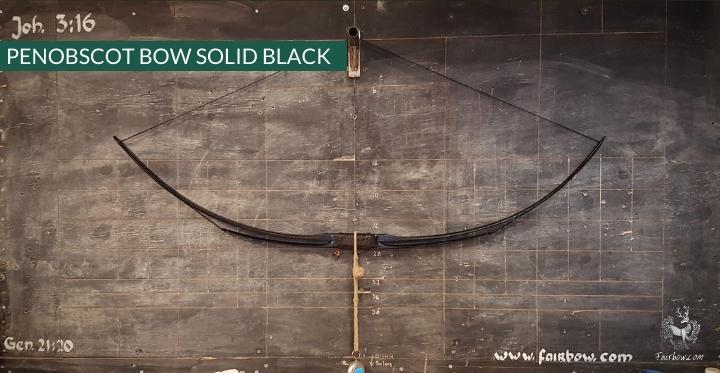 SELF HICKORY LONGBOW (AFB),   THE PENOBSCOT IN BLACK CUSTOM - Image 9