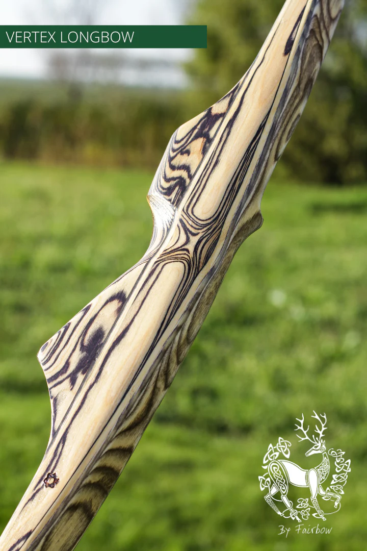 THE VERTEX BOW  66" CLEAR BACKING OVER CURLY BIRCH 30 LBS @ 28 INCH RH - Image 3