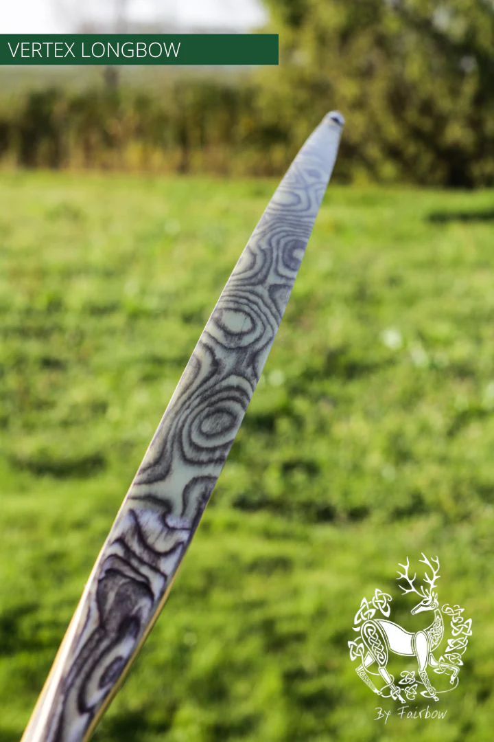 THE VERTEX BOW  66" CLEAR BACKING OVER CURLY BIRCH 30 LBS @ 28 INCH RH - Image 6