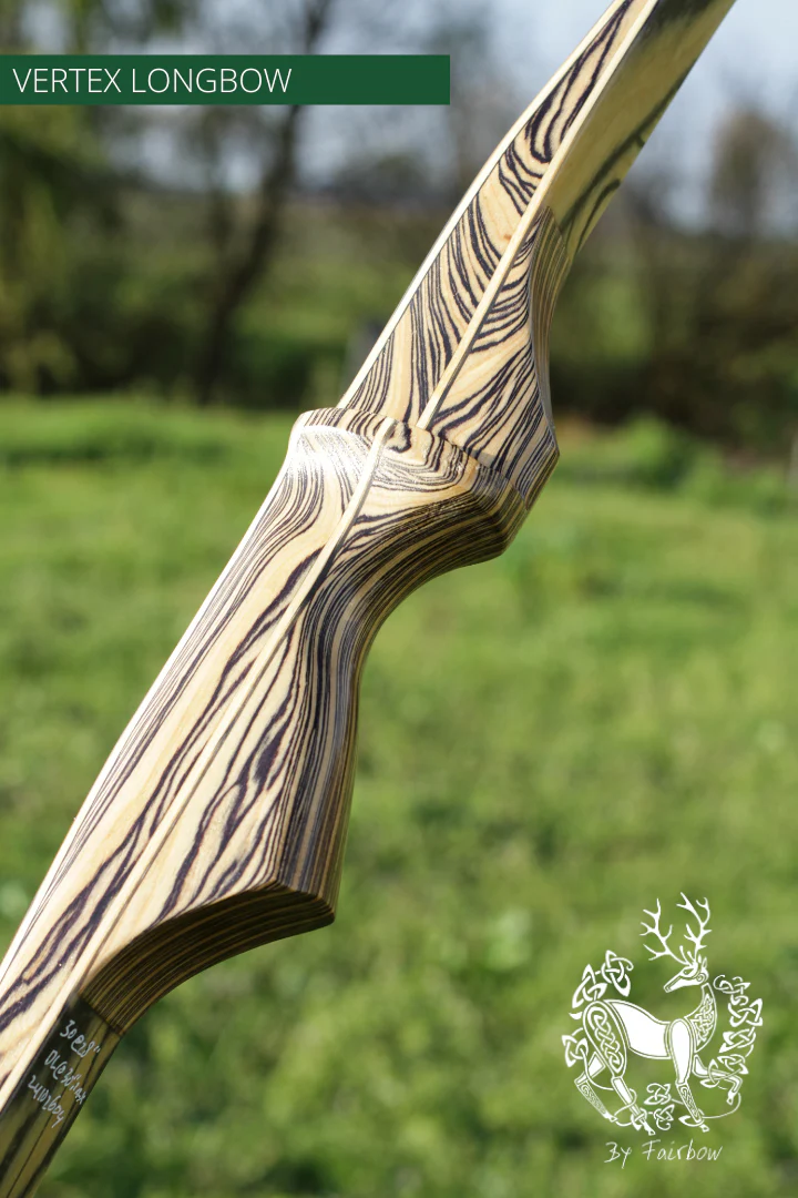 THE VERTEX BOW  66" CLEAR BACKING OVER EBONY 30 LBS @ 28 INCH RH - Image 5