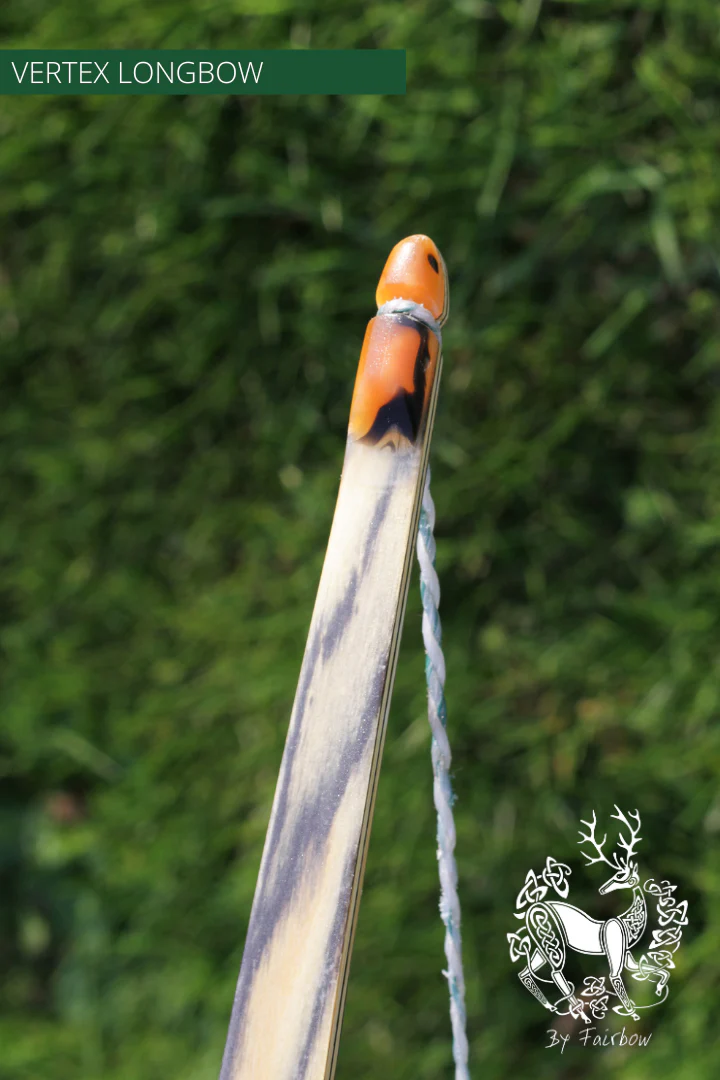 THE VERTEX BOW  66" CLEAR BACKING OVER EBONY 30 LBS @ 28 INCH RH - Image 8