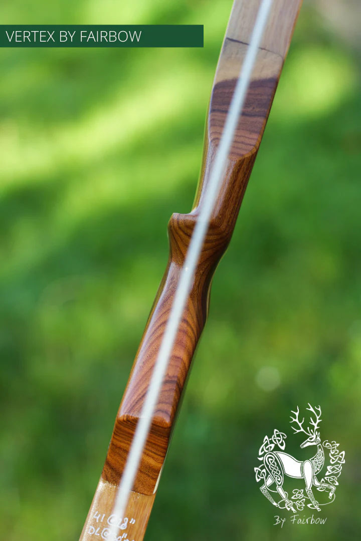 THE VERTEX BOW R-D 64" TIGERWOOD, BAMBOO-GLASS 41 LBS @ 28 INCH RH - Image 3