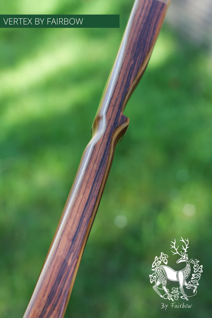THE VERTEX BOW R-D 64" TIGERWOOD, BAMBOO-GLASS 41 LBS @ 28 INCH RH - Image 5