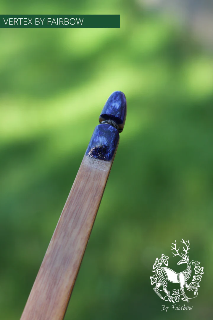 THE VERTEX BOW R-D 64" TIGERWOOD, BAMBOO-GLASS 47 LBS @ 28 INCH RH - Image 6