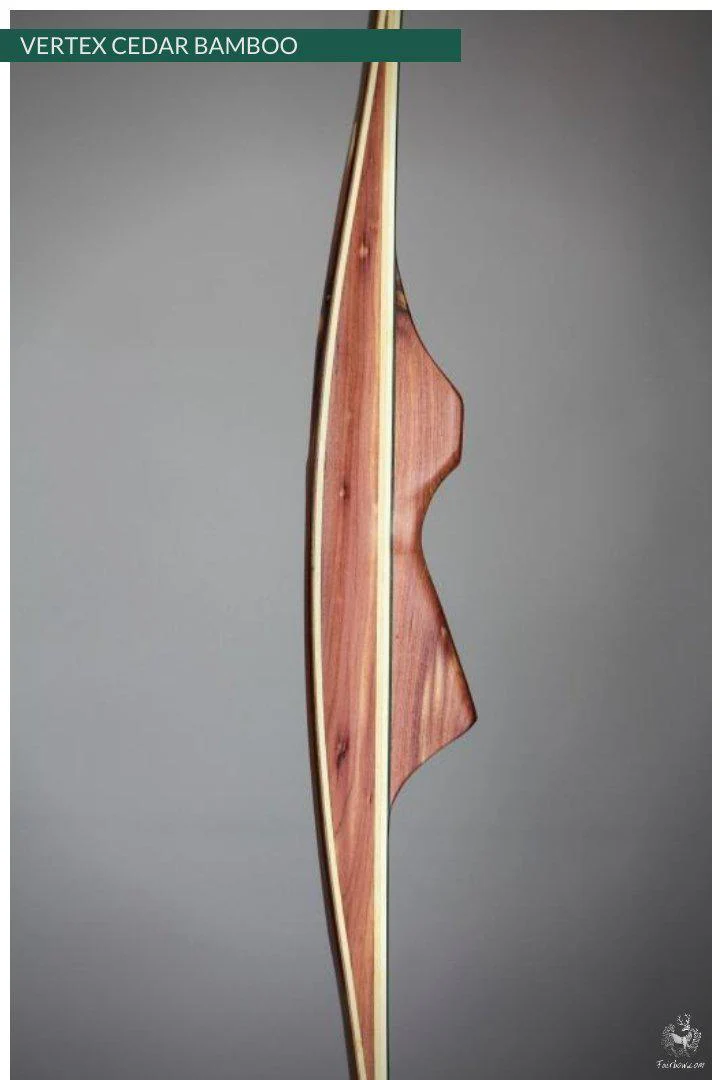 THE VERTEX BOW R-D 68" CEDAR AND GREEN, BAMBOO-GLASS 45 LBS @ 28 INCH LH - Image 4