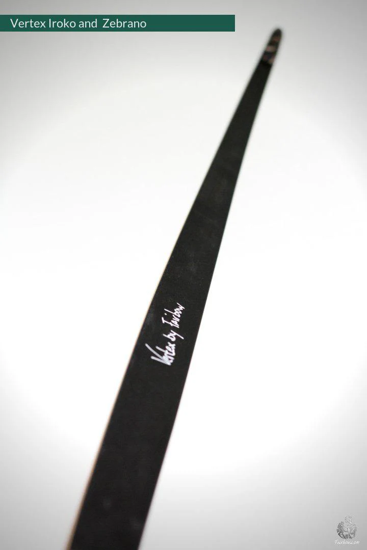 THE VERTEX BOW R-D 68" IROKO AND BLACK BAMBOO-GLASS 26 LBS @ 28 INCH RH - Image 3