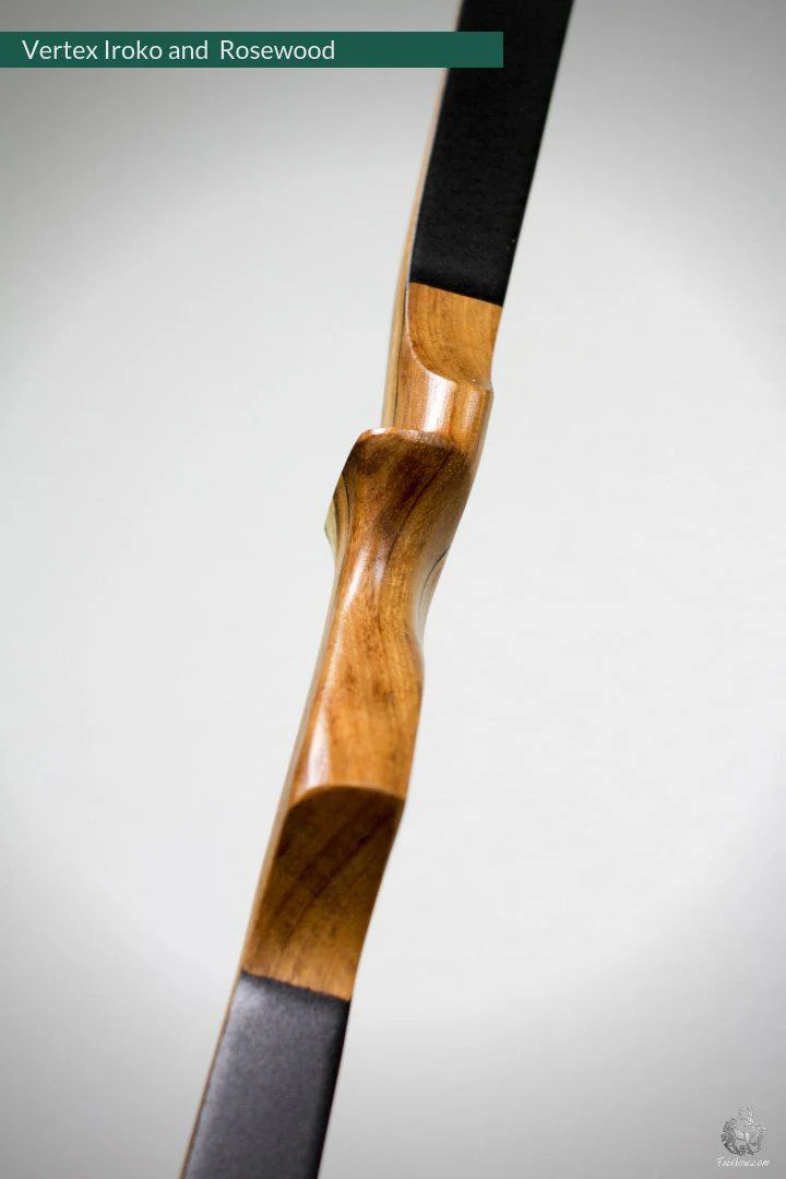 THE VERTEX BOW R-D 68" IROKO AND BLACK BAMBOO-GLASS 26 LBS @ 28 INCH RH - Image 5