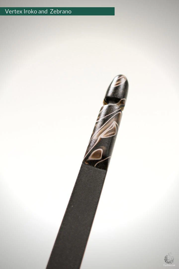 THE VERTEX BOW R-D 68" IROKO AND BLACK BAMBOO-GLASS 33 LBS @ 28 INCH RH - Image 3