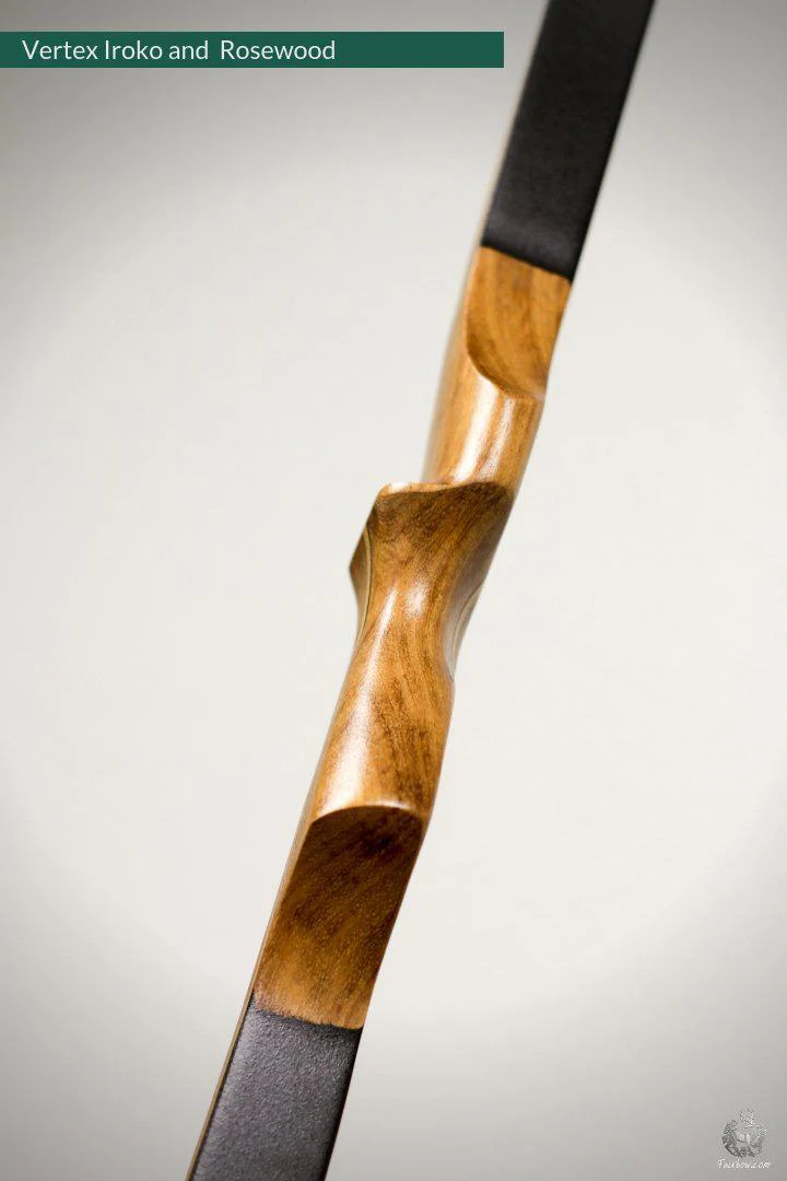 THE VERTEX BOW R-D 68" IROKO AND BLACK BAMBOO-GLASS 33 LBS @ 28 INCH RH - Image 4