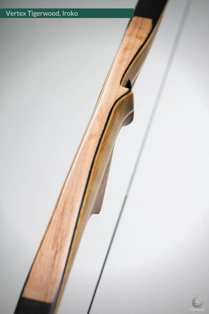 THE VERTEX BOW R-D 68" IROKO AND BLACK BAMBOO-GLASS 35 LBS @ 28 INCH RH - Image 3