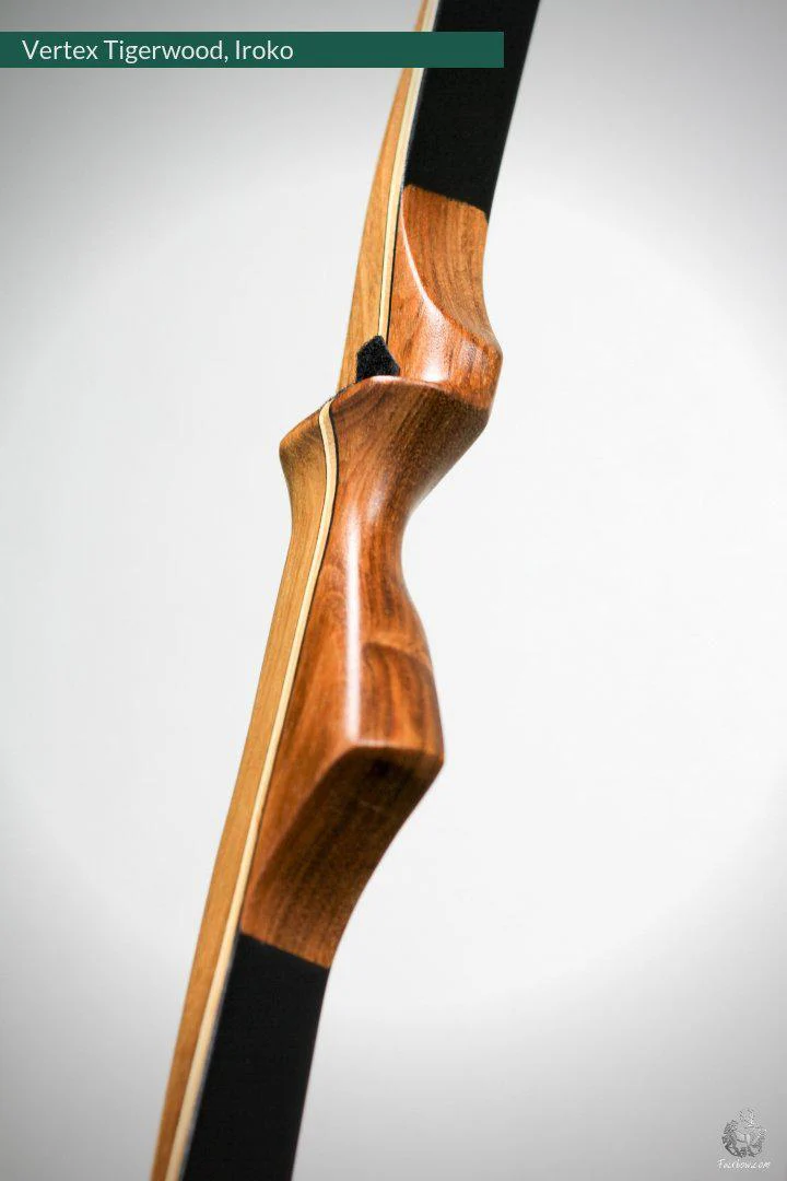 THE VERTEX BOW R-D 68" IROKO AND BLACK BAMBOO-GLASS 35 LBS @ 28 INCH RH - Image 4