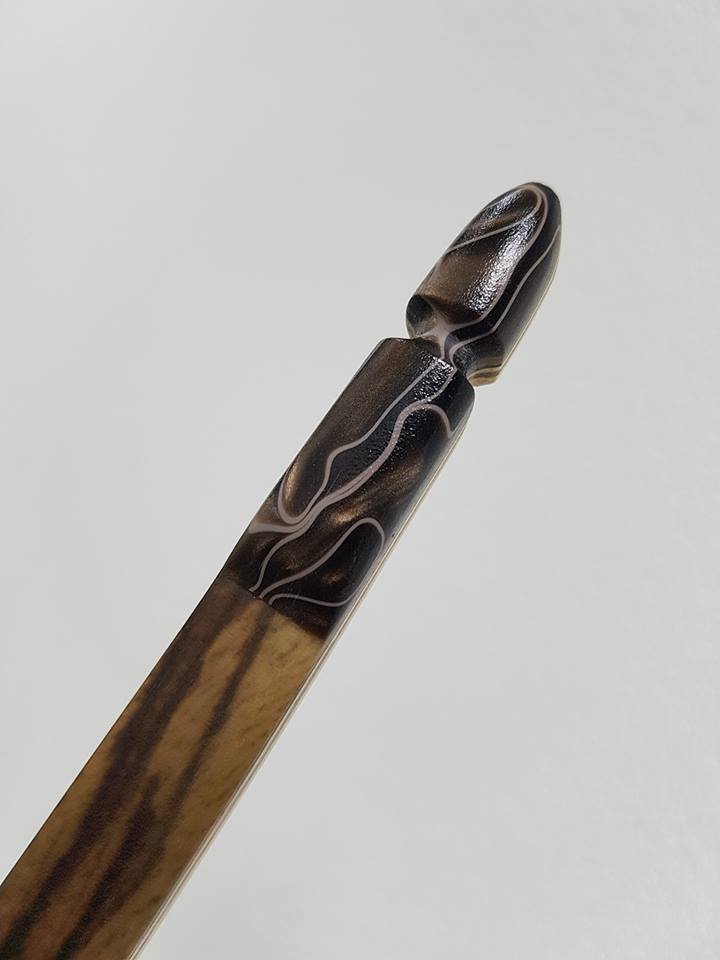 THE VERTEX AFB, 68 INCH NTN, 60 LBS @ 28 INCH ZEBRANO VENEER, ROSEWOOD AND WENGE - Image 3